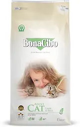 Сухий корм для котів BonaCibo Adult Cat Lamb & Rice з ягнятком та рисом 15 кг BC406960