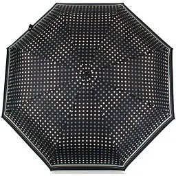 Жіноча складана парасолька механічна Happy Rain 98 см чорна