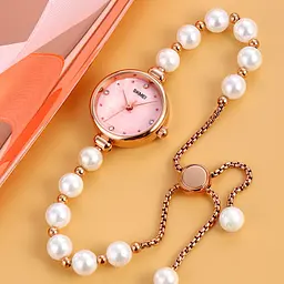 Жіночий наручний годинник 1983PKWT Pink-White Skmei acs0030435 - мініатюра 4