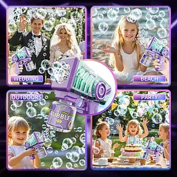 Бульбашковий пістолет для дітей Bubble Blaster Toy 5000+ Bubbles Per Min Bubble M - мініатюра 7