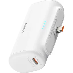 Зовнішній акумулятор Baseus Compact Type-C Edition 5000mAh 20W White (P10068306213-00) [132859] - мініатюра 4