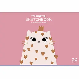 Альбом для малювання Star Кицька склейка глiтер 20 аркушів 15 шт. (PB-GB-020-8573) - мініатюра 2
