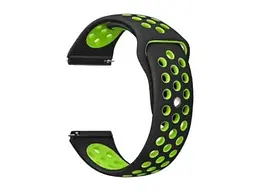 Ремінець BeCover Nike Style для Xiaomi Amazfit Bip/Bip Lite/Bip S Lite/GTR 42mm/GTS/TicWatch S2/TicWatch E Black-Green (705703)