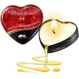 Масажна свічка Plaisir Secret кокос, 35 мл - мініатюра 2