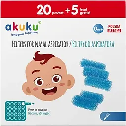 Фільтри для аспіратора Akuku A0036 25 шт. (А0037)