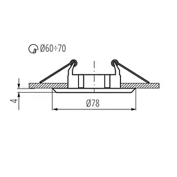Точковий світильник Kanlux BASK CTC-5514-MPC/N (2814) - мініатюра 3