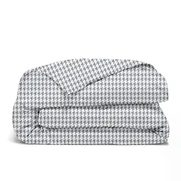 Комплект постільної білизни Cosas євро без простирадла HOUNDSTOOTH 200 x 220 см (TweedGreyWhite_200_2) - мініатюра 5