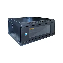 Шафа настінна GEAR 4U 19'' 600x600x280 мм, black (GWMSN-4U-600-600)