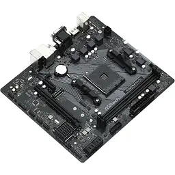 Материнська плата ASRock A520M-HVS (AM4/A520, 2xDDR4, PCIex16, D-Sub/HDMI, 4xSATAІІІ, M.2, GLan, 8ch, mATX) - мініатюра 3