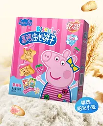 Печиво з кальцієм Yizhi Biscuit Peppa Pig Strawberry 160г - мініатюра 3