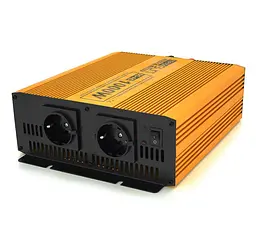 Інвертор напруги 24/220 V Mexxsun MXSPSW 1000 W з чистою синусоїдою, 2 Shuko, клемні дроти - мініатюра 1