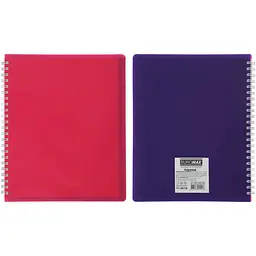 Зошит Buromax Fuchsia на пружині В5, 96 аркушів рожевий з фіолетовим (BM.2464-84) - мініатюра 4