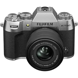 Бездзеркальний фотоапарат Fujifilm X-T50 Kit XC 15-45mm f/3.5-5.6 OIS PZ Silver (16828832) [172735] - мініатюра 2