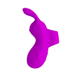 Вібратор на палець Pretty Love Finger Bunny 9.4 см фіолетовий - мініатюра 3