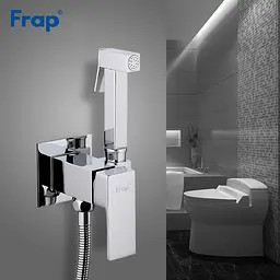 Набір гігієнічного душу прихованого монтажу Frap F7506, хром, Хром - мініатюра 2