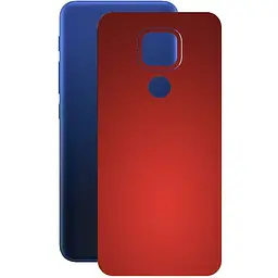 Защитная пленка StatusSKIN для Motorola Moto E7 Plus Корпус Винил красная матовая
