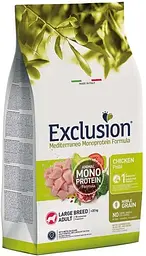 Сухий корм Exclusion Noble Grain Adult Chicken Large Breed з куркою для дорослих собак великих порід 12 кг