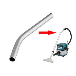 Трубка всмоктувальна зігнута для пилососів Makita DVC860, DVC862, VC1310L, VC2211M, VC2510L, VC2510L, VC3210L, VC3211H, VC3211M (192562-3) - мініатюра 2