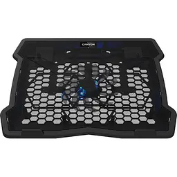 Підставка для ноутбука Canyon 15.6" NS02 1Fan 2USB LED Black (CNE-HNS02) - мініатюра 2