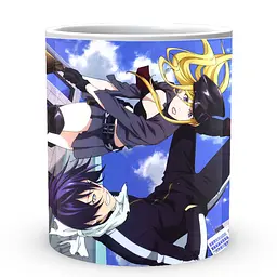 Кухоль GeekLand Noragami Бездомний Бог Ято, Бісямон, Хійорі летять з хмарочосів NRG 02.004 330 мл білий - мініатюра 2