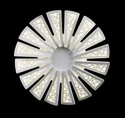 Люстра стельова LED Splendid Ray LK36266/16, 196W, білий, регульована яскравість, сучасний стиль