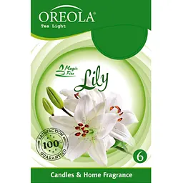 Свічка запахова Oreola Лілія 6 шт.