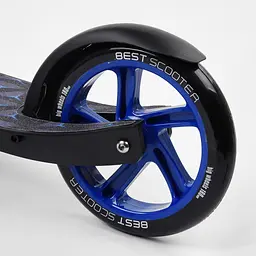 Самокат Best Scooter 85х16х36 см Чорно-синій 000231514 - мініатюра 4