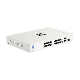 PoE-комутатор 19-портовий некерований Wiking WK-PS219GF, 16x100Mbps PoE, 2x1000Mbps Uplink, 1x1000Mbps SFP, 180W (73-00272) - мініатюра 3