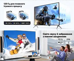 Відеоадаптери UGREEN DP130 DisplayPort - HDMI 4K 30 Гц 2 шт. синьо-сірі (55935) - мініатюра 6