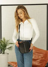 Сумка жіноча Sambag Bale чорна 20 х 20 х 8 см (50223001a)