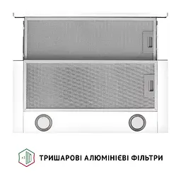 Витяжка телескопічна PERFELLI TL 602 WH LED - мініатюра 7