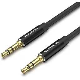 Кабель мультимедійний 3.5mm M to 3.5mm M 1.5m black Vention (BAXBG)