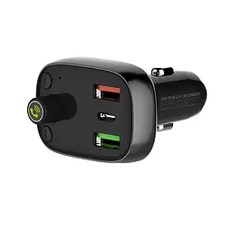 Адаптер автомобільний Ldnio with Bluetooth FM C704Q 2USB/1Type-C, PD/QC4.0, 36W - мініатюра 4