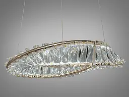 Люстра дизайнерська кристалічна Diasha 548/400G, 45W, золото, висота 95 см, діаметр 36 см, сучасний стиль для дому - мініатюра 3