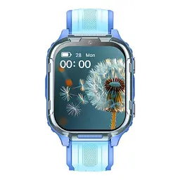 Дитячий смарт-годинник Lemfo D55, 4G GPS Wi-Fi SIM синій - мініатюра 3