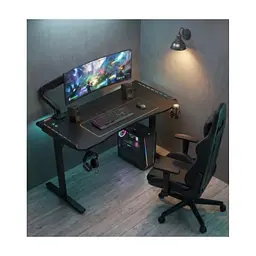 Комп'ютерний стіл GT Racer T-1452 Black (T-1452 (140x60x73) Black) - мініатюра 3