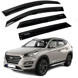 Дефлектори вікон вітровики Acrylic для Hyundai Tucson (TL) 2015-2020 Гнучкі