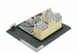 Конструктор Архітектура Wange 3Д Музей Лувр 4213 The Louvre of Paris-France 3D для дітей та дорослих 785 деталей - мініатюра 8