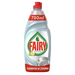 Засіб для миття посуду Fairy Platinum Лимон та лайм, 700мл - мініатюра 2