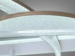 Стельова LED люстра Diasha MX86672/400+800+600CG шампань 170W 3 кільця з пультом - мініатюра 4