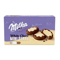 Печиво Milka White Choco Mini Stars 156 г