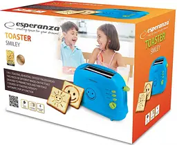 Тостер Esperanza EKT003 Smiley blue - мініатюра 2