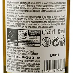 Вино Biologic Тере ді Кьеті Пекоріно, біле, сухе, органічне, 12,5%, 0,75 л - мініатюра 3