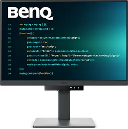 Монітор TFT 24.1 BenQ RD240Q, WQXGA, 16:10, USB-C, HDMI, DP, HAS, Pivot, колонки, темно-сірий