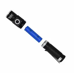 Ліхтарик ручний Watton WT089, 1LED CREE Q5, 3W, 3 режими, АА/1400mah, СЗУ, IP40, 100х26х26 - мініатюра 4