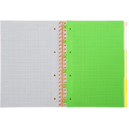 Зошит на пружині Buromax Neon А4 (210x297) 120 аркушів 3 PVC помаранчевий (BM.24349911-11) - мініатюра 6