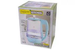 Електрочайник скляний Maestro MR-052-Blue 1.7 л 2200 Вт синій - мініатюра 3