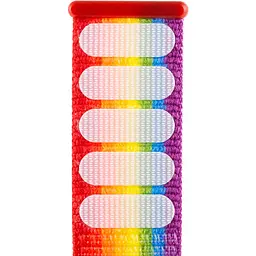 Ремінець Nylon для Apple Watch 38/40/41/42mm(ser.10) Різнокольоровий / Rainbow - мініатюра 3