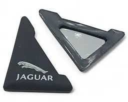 Захист кутів дверей Jaguar 2 шт Гумові 45х58х47 мм на скотчі Чорні Посилені (протиударні чохли від сколів) - мініатюра 2