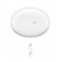 Навушники бездротові OPPO Enco Air 4 Pro, Moonlight білий, bloetooth 5.4, мікрофон, динамік 12.4 мм, активне шумозаглушення, - мініатюра 7